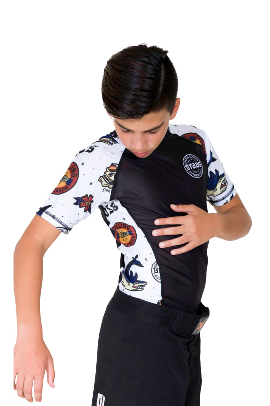 Chill and Jiu Kids No Gi Rash Guard Short Sleeve