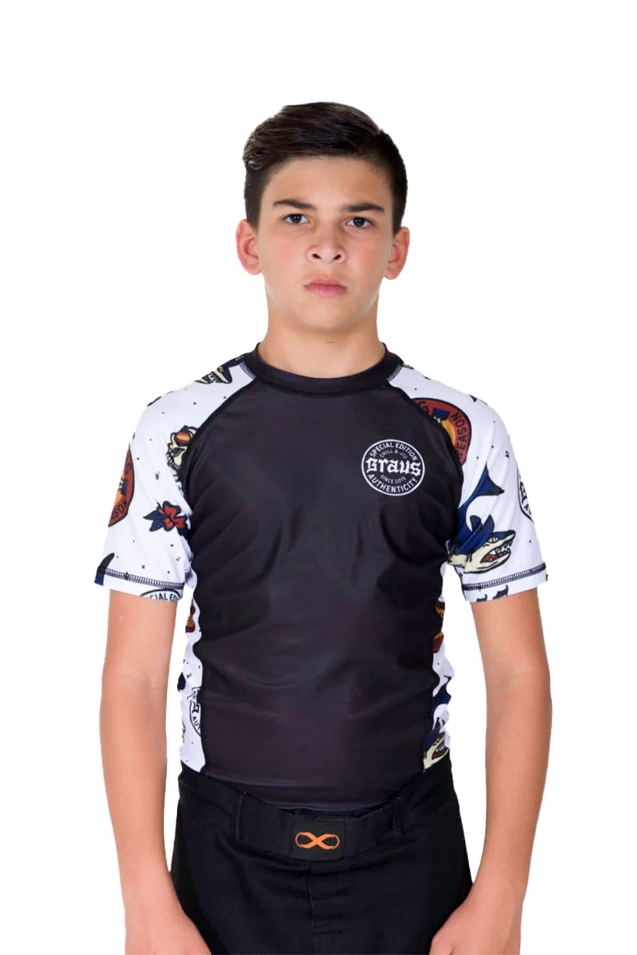 Chill and Jiu Kids No Gi Rash Guard Kurzarm