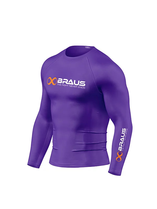 Ranked No Gi Rash Guard Long Sleeve