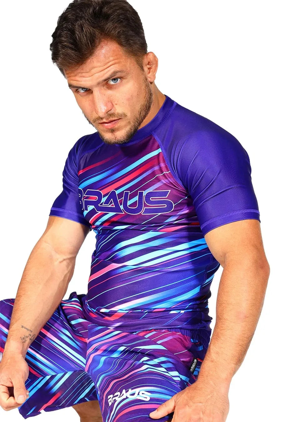 Neon Strike No Gi Rash Guard Short Sleeve