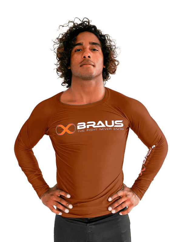 Ranked No Gi Rash Guard Long Sleeve