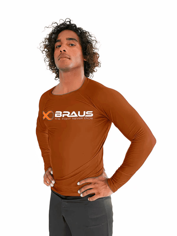 Ranked No Gi Rash Guard Long Sleeve