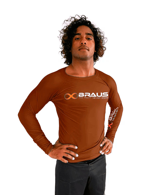 Ranked No Gi Rash Guard Long Sleeve