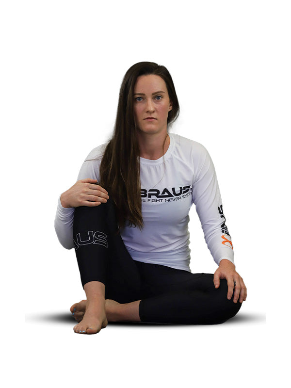 Rangiertes Rashguard-Langarmshirt für Damen