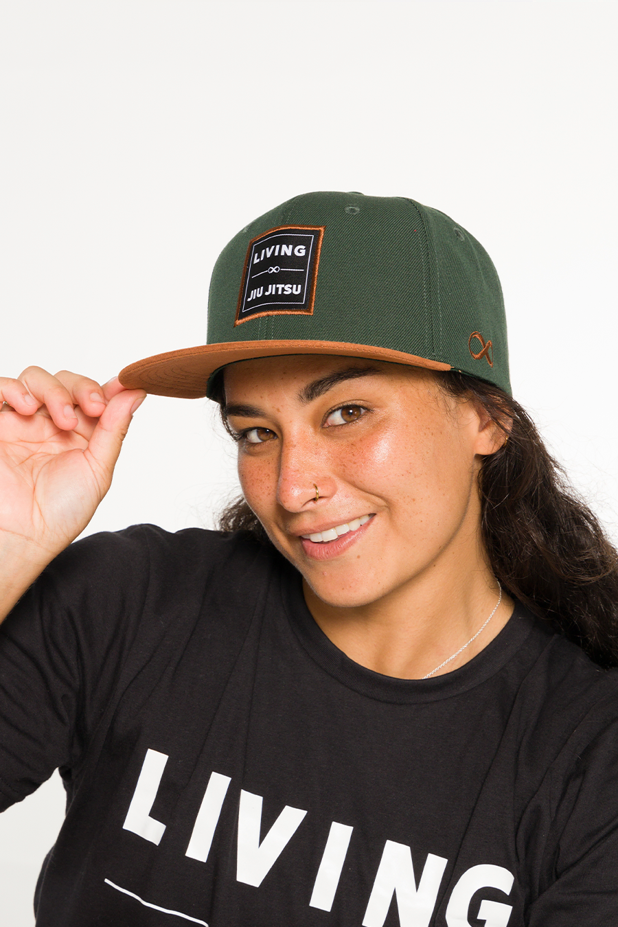 Living Jiu Jitsu Snapback Hat Army Green