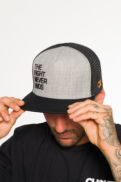 The Fight Never Ends Snapback Trucker Hat