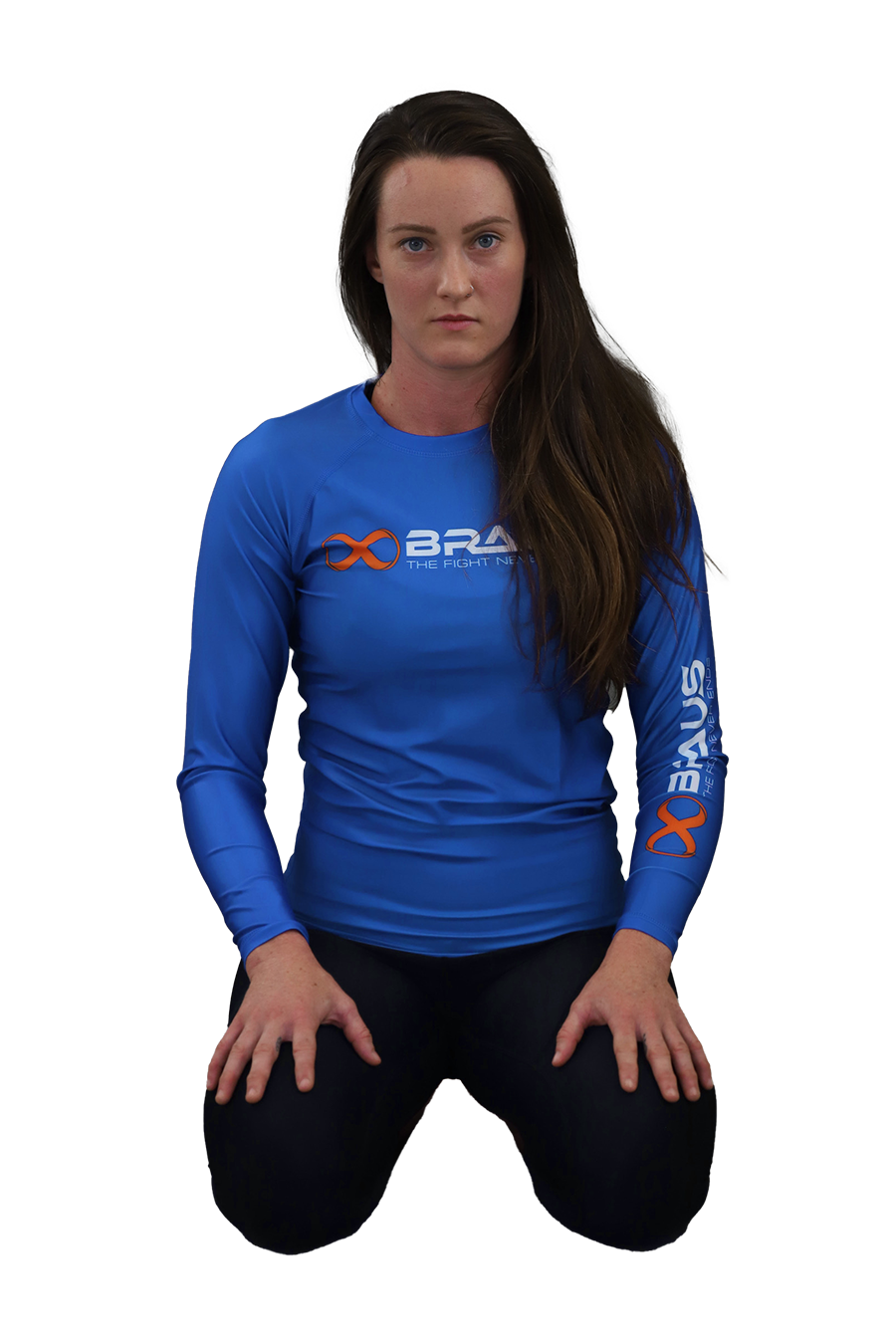 Rangiertes Rashguard-Langarmshirt für Damen