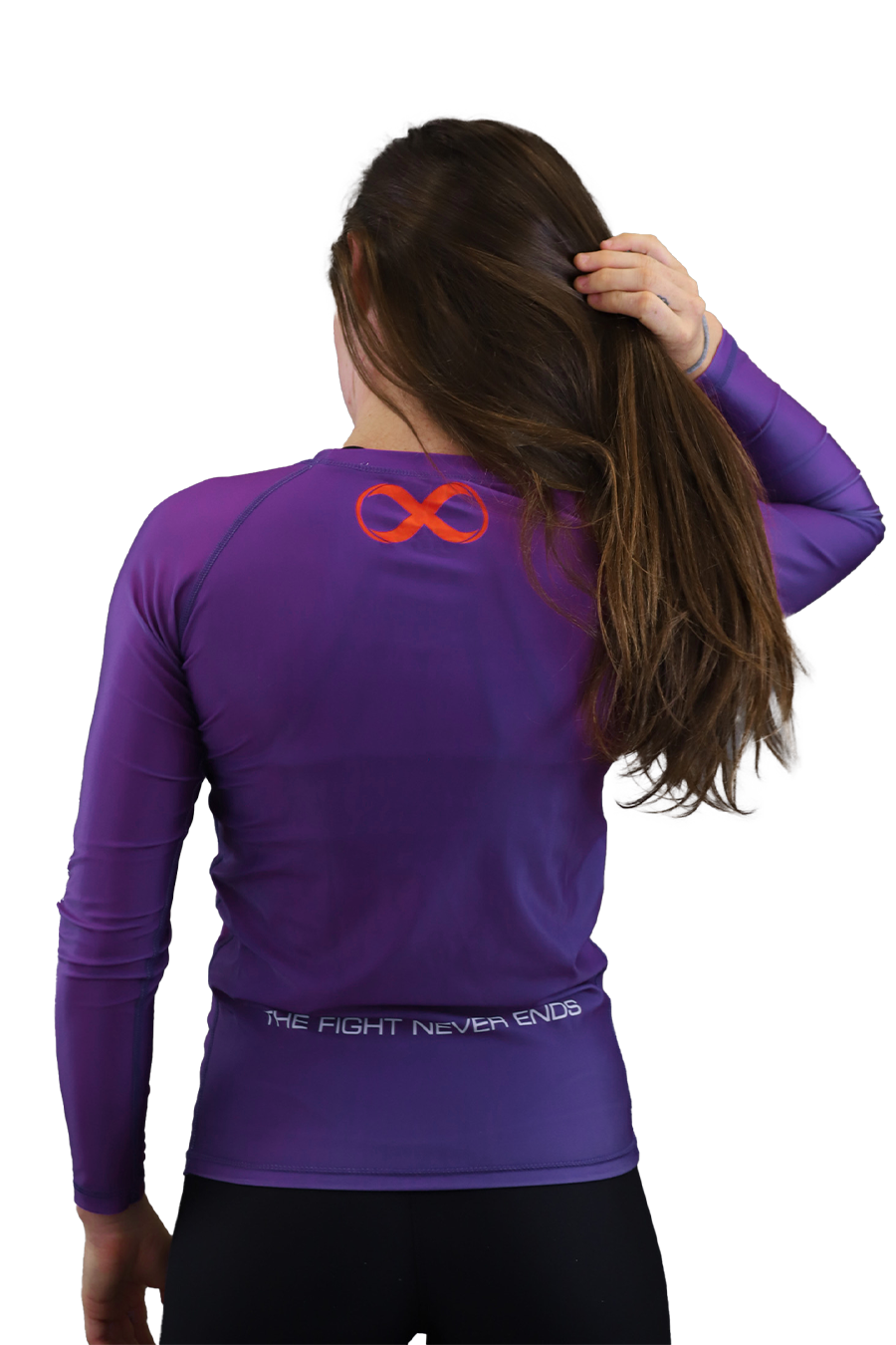 Rangiertes Rashguard-Langarmshirt für Damen