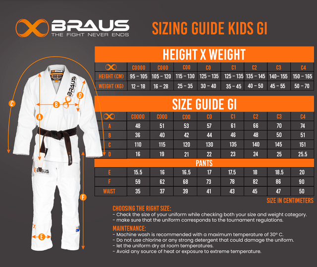 Pro Light Kids BJJ Gi Braus Fight Europe