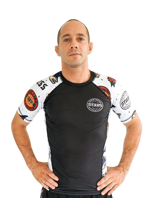 Chill N Jiu Rash Guard - Braus Fight Jui Jitsu #1 BJJ Brand